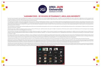 ‘AARAMBH’ 2020 – By School Of Pharmacy, Arka Jain University