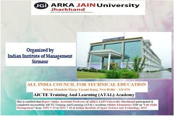 AICTE, ATAL. The Five Day FDP Hosts Programmes