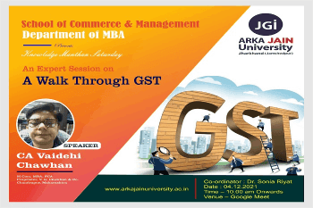 An Expert Session on ‘A Walk through GST’