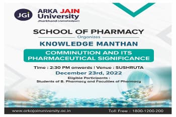 Comminution And Its Pharmaceutical Significance