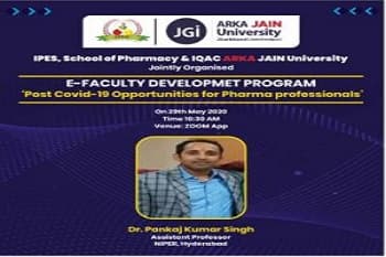 E- FDP : Post Covid-19 Opportunities for Pharma Professionals