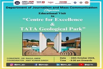 Educational visit to Centre for Excellence and TATA Geological Park