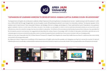 Expansion of Learning Horizon to Develop Socio- Human Capital During COVID-19 Lockdown