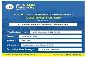 Extempore on ‘Fundamentals of Integrated Marketing Communication’