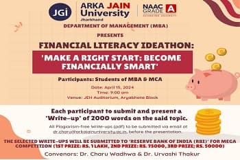 Financial Literacy Ideathon: Make a right start: Become Financially smart