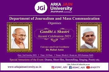 Gandhi and Shastri Jayanti celebration 2021