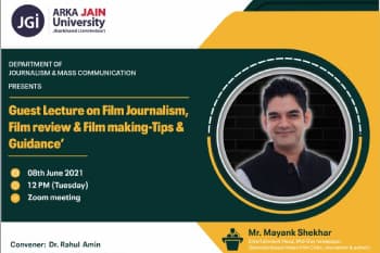 Guest Lecture On Film Journalism, Film Review & Film Making Tips & Guidance