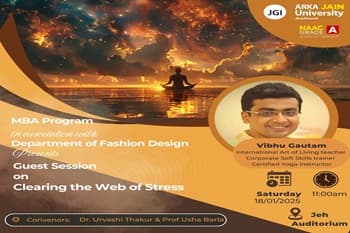Guest Speaker Session- Clearing The Web Of Stress