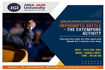 Impromptu Battle – The Extempore Activity