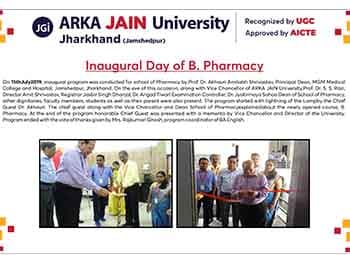 Inaugural Day of B. Pharmacy 2019