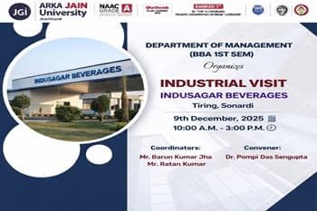 Industrial Visit to Indusagar Beverages Pvt. Ltd