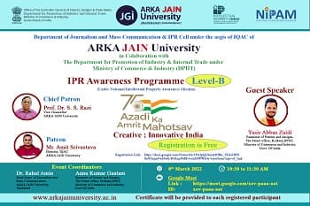 Intellectual Property Rights (IPR) Awareness Programme-Level B