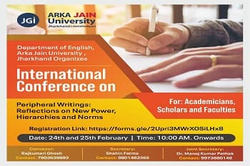 International Conference On Peripheral Writings: Reflections on New Power, Hierarchies And Norms