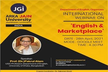 International Webinar on ‘English & Marketplace’