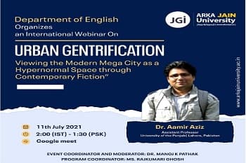 International Webinar On Urban Gentrification: Viewing The Modern Mega-City As A Hypernormal Space Through Contemporary Fiction