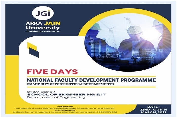 National Faculty Development Programme On Smart City: Opportunities and Developments
