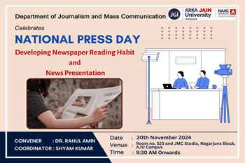 National Press Day – Developing Newspaper Reading Habit and News Presentation