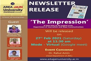 Newsletter : ‘The Impression’ Release
