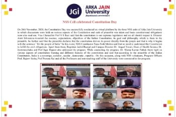 “NSS Cell celebrated Constitution Day”