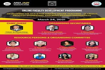 One Day Faculty Development Program’Entitled “Developing The Skills For Making Online Teaching-Learning Process Interesting, Ensuring Student Engagement”