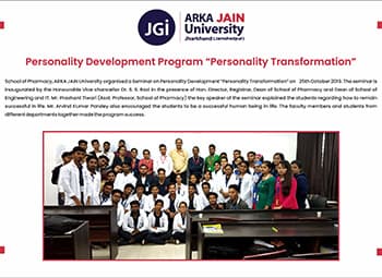 Personality Development Program “Personality Transformation”