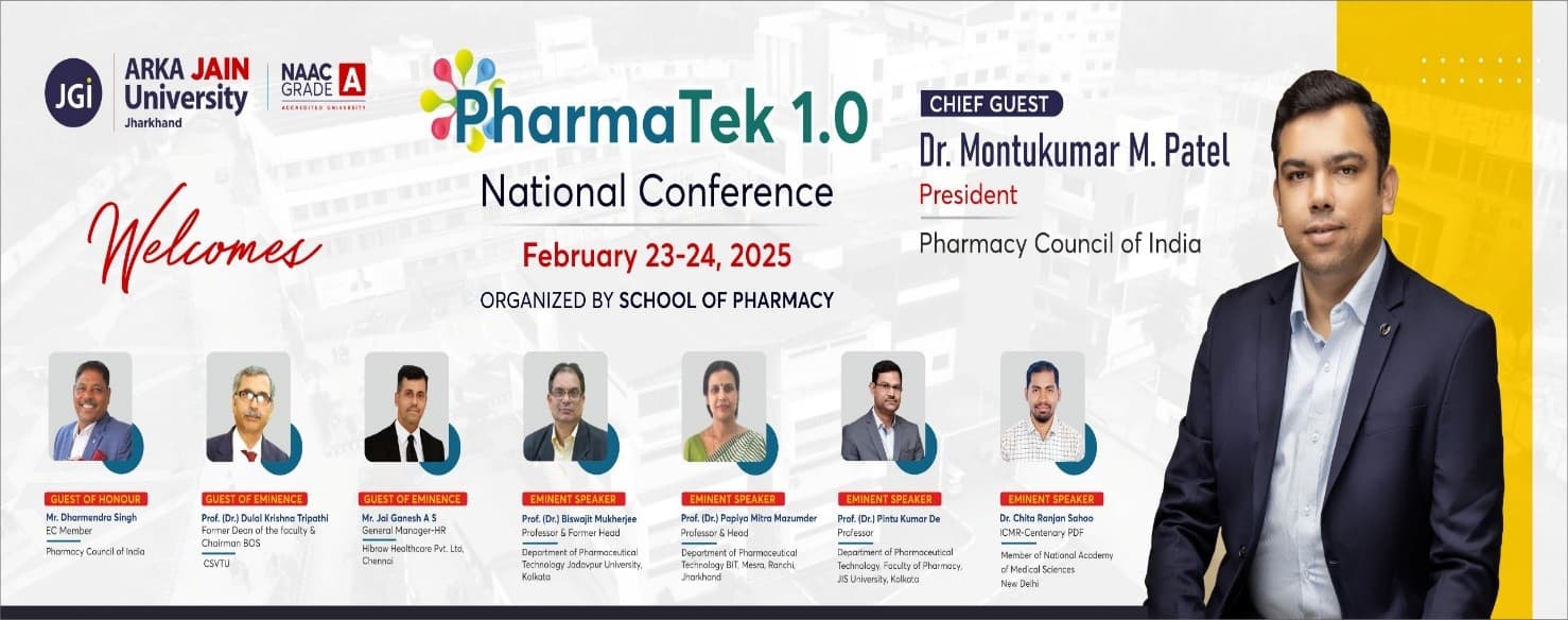 PHARMATEK 1.O National Conference “Progressive Innovation in Research Identifying Novel Verticals (PIRINV)”