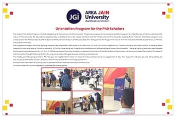 PhD Orientation