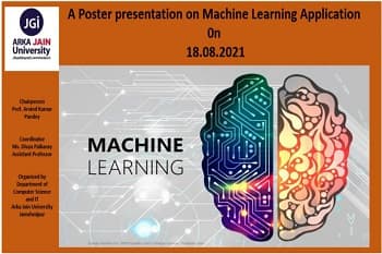 Poster Presentation On Machine Learning Application