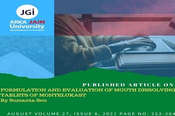 Published Article On Formulation And Evaluation Of Mouth Dissolving Tablets Of Montelukast