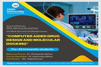 Short-Term Certification Course on Computer Aided Drug Design And Molecular Docking