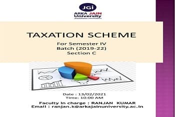 Taxation Scheme
