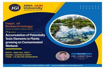 Webinar On Accumulation Of Potentially Toxic Elements In Plants Growing On Contaminated Wetlands