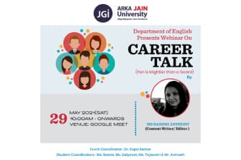 Webinar On Career Talk-Pen Is Mightier Than a Sword