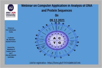 Webinar On Computer Applications In Analysis Of DNA And Protein Sequences