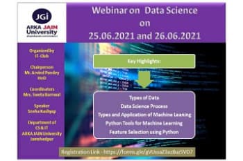 Webinar on Data Science