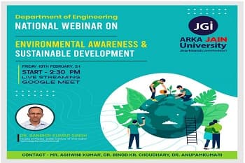 Webinar on Environmental Awareness and Sustainable Development