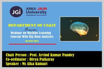 Webinar on Machine Learning Concept with Big Data Analytics