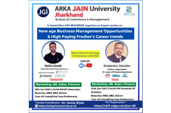 Webinar on ‘New age business Management Opportunities & High paying Fresher’s Career Trends’
