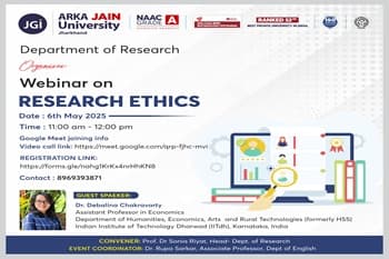 Webinar on Research Ethics