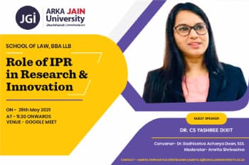 Webinar on Role of IPR in Research and Innovation