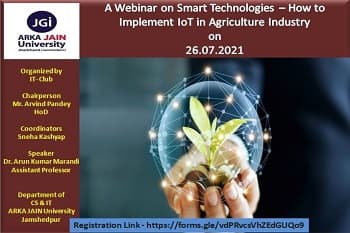 Webinar On Smart Technologies – How To Implement Iot In Agriculture Industry