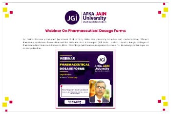 Weninar on Pharmaceutical Dosage forms by Dr Dulal Krishna Tripathi