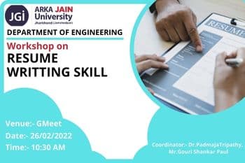 Workshop on Resume Writing Skills