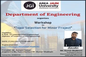 Workshop on “Topic Selection for Minor Project”