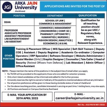 Recruitment- April 2023