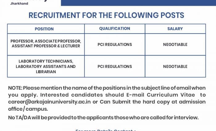 Recruitment- November 2021