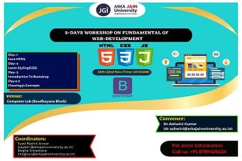 5-Days Workshop on Fundamental of Web-development