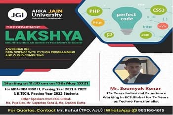 A Webinar On Data Science With Python Programming & Cloud Computing