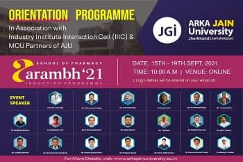 Aarambh 2021 School of Pharmacy
