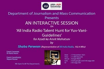 All India Radio Talent Hunt for Yuv-Vani-Guidelines